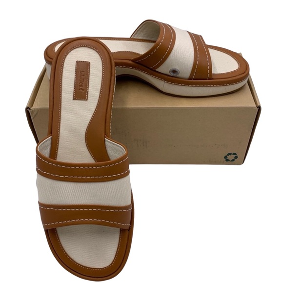 ⛵BNIB L.L. Bean Saddle "Boat & Tote" Slide On Sandals⛵️ - Picture 2 of 7